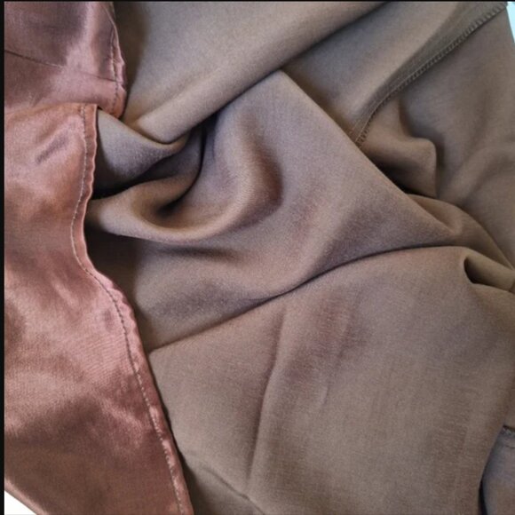 Rampage Satin maxi skirt silky charmeuse long pencil slip bronze metallic fairy - Picture 9 of 12